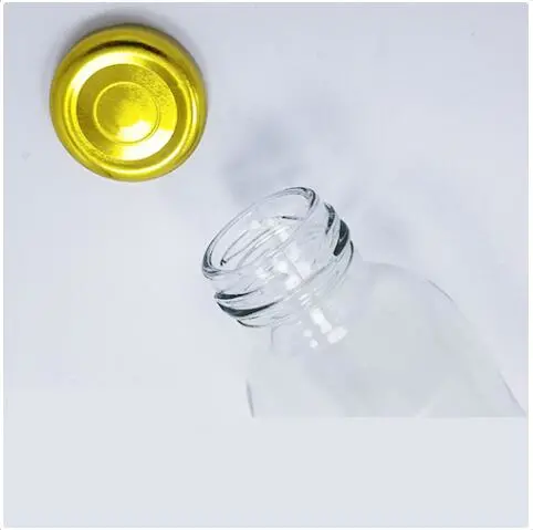 Glass Round Shape Juice Bottle, 250ml Cusomized Logo