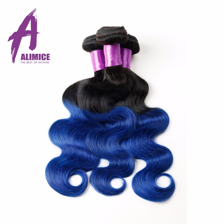 China wholesale private label hair extensions,can dye blue hair weave color,ombre color brazilian braiding hair