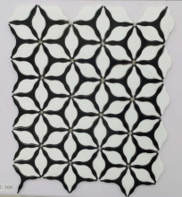 Black and White Mosaic Stone Tiles