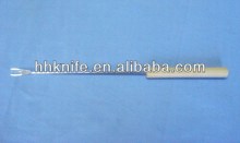 stainless steel cheese fondue fork with wooden handle