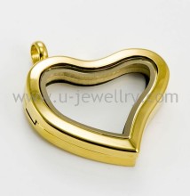Fashion heart-shaped floating lockets pendant