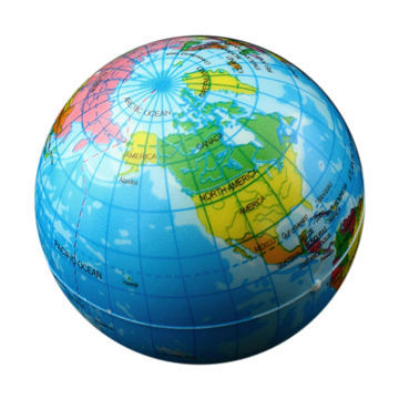 High-quality and free samples full printed world map balls, OEM orders are welcomeNew