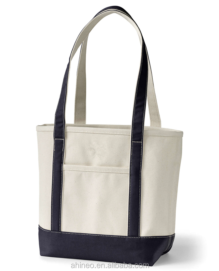 Aangepaste grote milieuvriendelijke opvouwbare blanco RUBUSBAAR CANVAS Women Handtas TOTE TAG MET GUSSET VOOR KLACHTENPROMOTIE