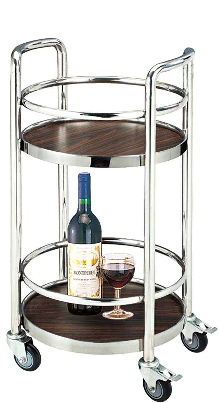 Top Quality Hot Sell 3 in 1 Stainless Steel Wine Service Trolley Beverage Cart liquor trolley