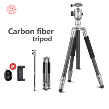 QZSD Q868C Carbon Fiber Tripod for Canon Nikon Sony SLR Cameras
