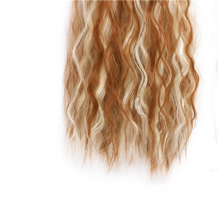 Vigorous 22" Heat Resistant Wavy Curly Synthetic Wrap Around Ponytail Hairpiece Long Magic Paste Ponytail Extension for Party
