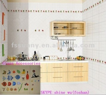 Kitchen Glass Accessories for wall decoration