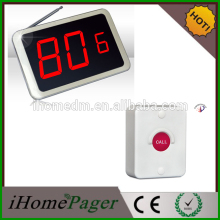 Wireless server buzzer system voice paging receiver