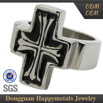 Sgs Stainless Steel Jerusalem Cross Ring