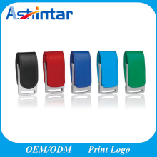 Customed USB Flash Disk Metal Keyring USB Pen Drive Leather USB Flash Drive