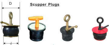Ship's Brass Scupper Plug