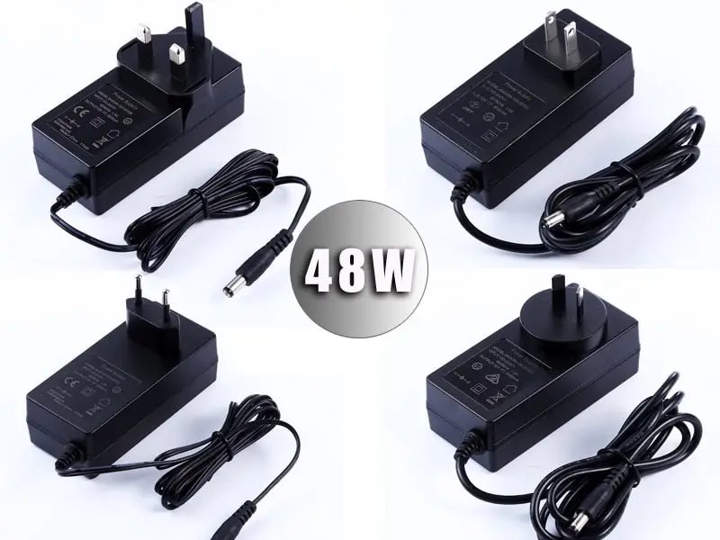 Interchangeable Plug Adapter EU/Us/UK/Au/Cn Standard 5V 5A Power Supply