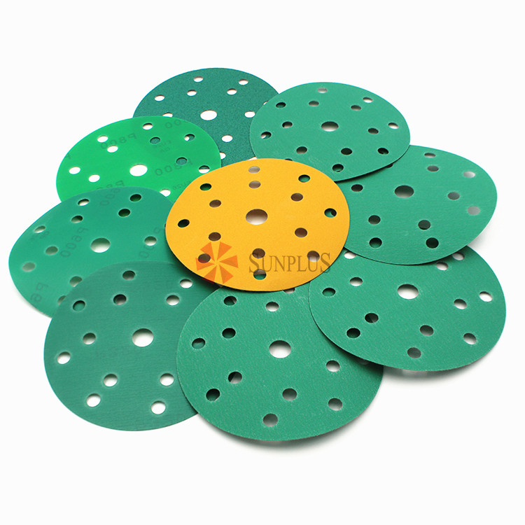 Sunplus 6 Inch Velcro Backing Film Sandpaper Discs