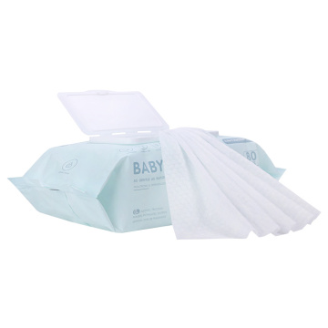 Bio Bambus Flushable Wet Tissue Paper Biologisch abbaubare Hand- und Gesichtsreinigung Baby Water Wet Wipes