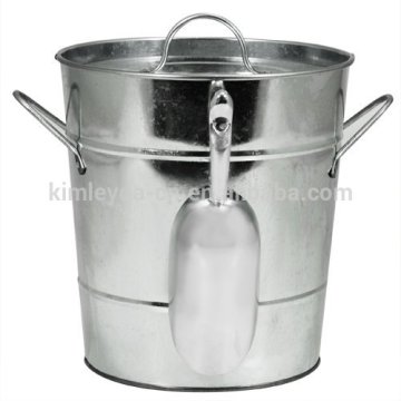 Galvanized Beer Bucket with shovel