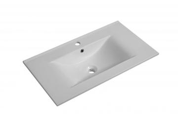 Porcelain Washbasin with Corner Sink