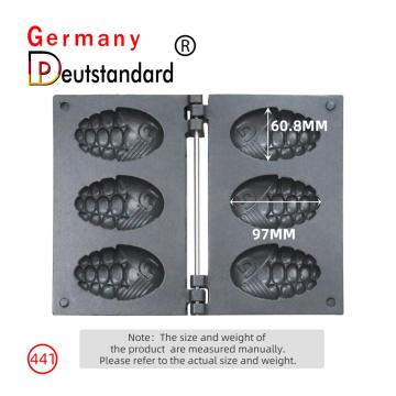 mesin wafel berbentuk jagung mini dengan stainless steel untuk dijual