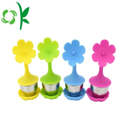 Silicone Tea Filter Silicone Flower Tea Infusers Cup Wholesale Supplier