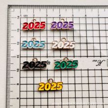 2025 New Year Number Pendant Charm for Jewelry Accessories