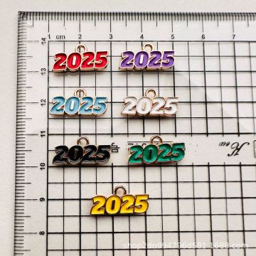 2025 New Year Number Pendant Charm for Jewelry Accessories