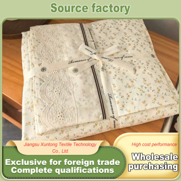 Fresh Printed Cotton Bedding Sets Pastoral Style