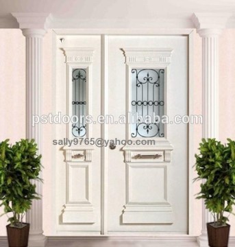 decorative Israel door with security glass MUL-T lock