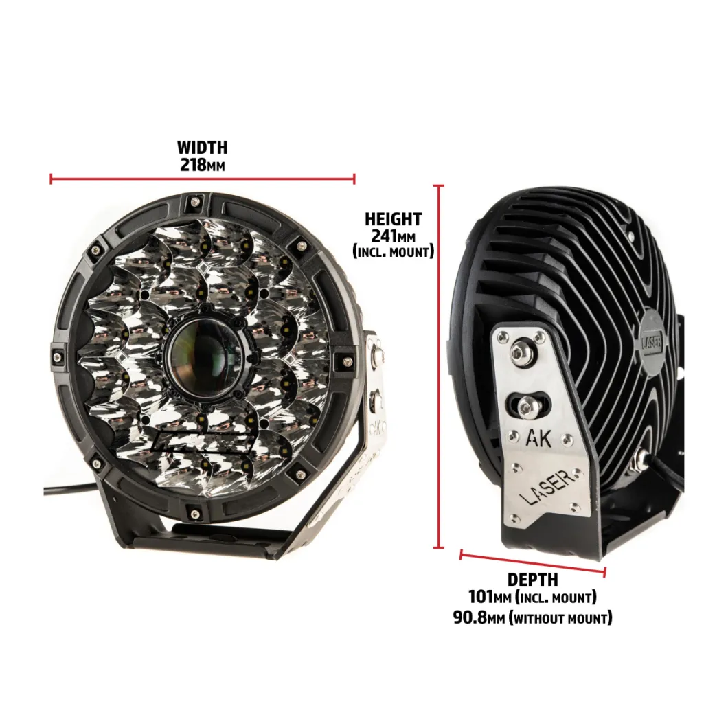 2020 New 2000m Lighting Round Driving LED Work Lamp, 160W 260W 185W 8.5