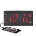 Hot Selling Big Size LCD Screen Display Projection USB Charger  FM Alarm Clock