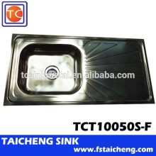 1000x500mm Sink Single Bowl Single Tray For Paraguay