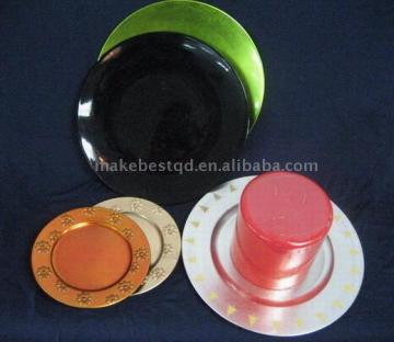 plastic candle plate