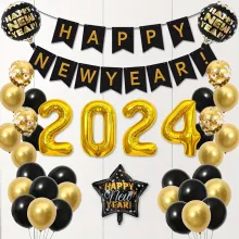 New Year celebration balloons