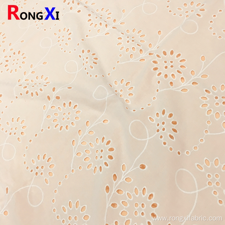 Lace Fabric Wholesale Cotton Embroidery Eyelet Cotton Fabric