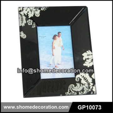 Black Mirror Glass Photo Frame Picture Frame