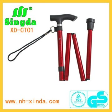 Aluminium foldable cane