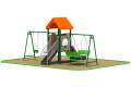 Πλαστικά υπαίθρια playground swing και διαφάνεια