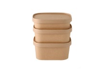 Renewable wholesale rectangular sugarcane paper bowls