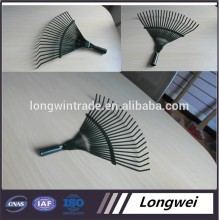 Carbon steel/metal garden rake,steel leaf rake