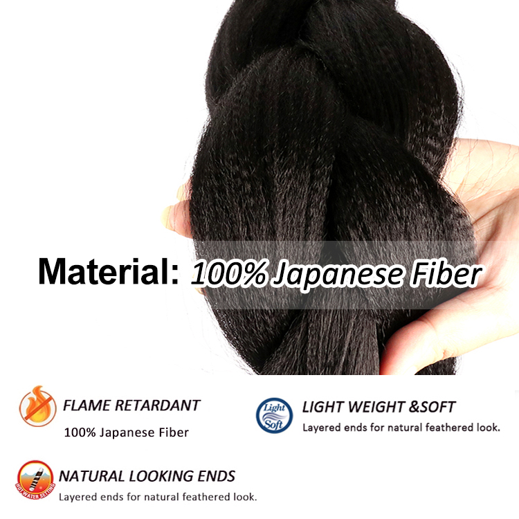 Attachment Ultra 82 Inches #1 Synthetic Colors Rich 41Inch Braiding Hair Box Wholesale Braid