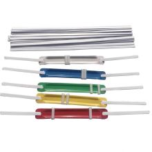 Colorful 2-Piece Paper Fasteners and Plastic Organizer Binders for Documents