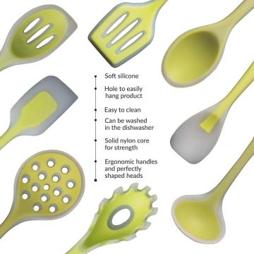 Ensemble d&#39;ustensiles de cuisine en silicone résistant à la chaleur 9PCS