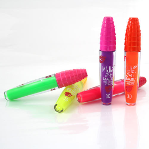 Escolha seu sabor Neon Lip Gloss com 5 cores para selecionar