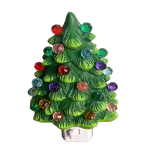 120V 7W E12 Bulb Plug Night Light with Shade - Christmas Night Light