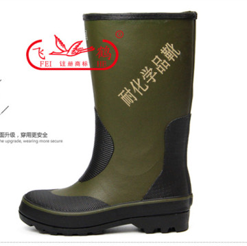 fashion rubber boots withresistant acid and acid proof rubber boots/acid resistant boots