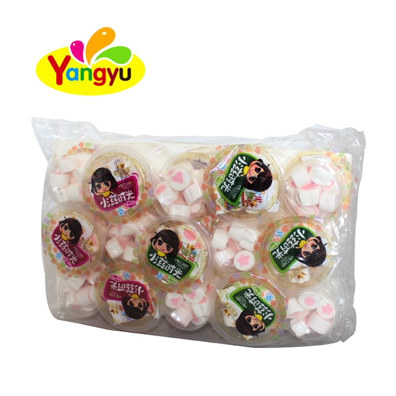 Halal marshmallow with shape and jelly bag