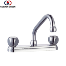Newest Deck Mounted Dual Handle  Kitchen  Faucet