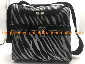 Stripe Double Layer Cooler Bag