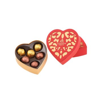 Rigid CMYK Printing Heart-shape Gift Box for Chocolate