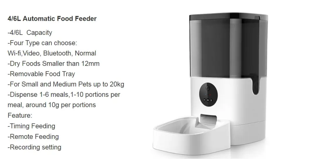 Pet Products WiFi Internet-Connected APP Control Automatic Pet Feeder