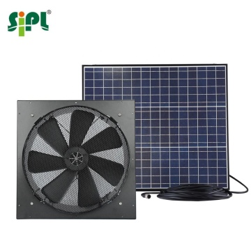 Solar Gable Axial Flow Exhaust Fan for Greenhouse Ventilation