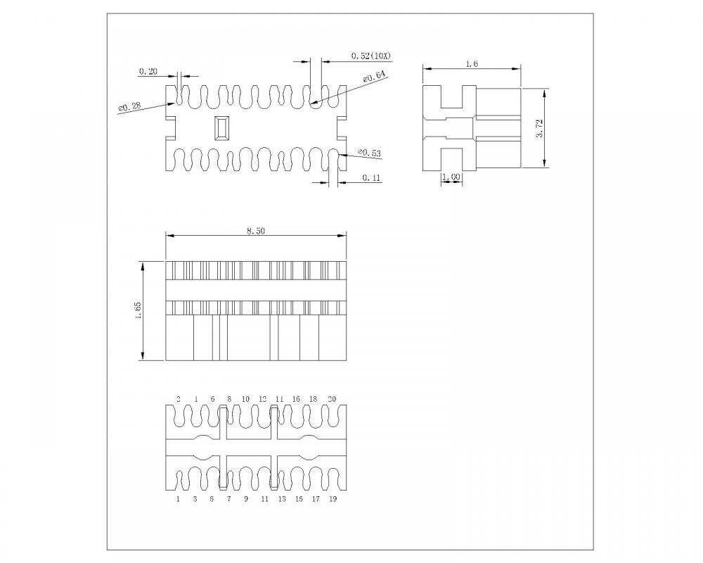 Mini Ekran Port Kablosu Kelepçesi AWG32